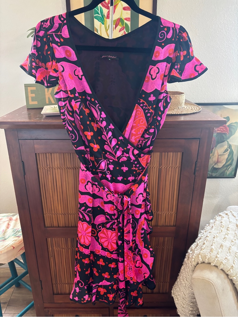 Betsey Johnson Wrap Dress 8